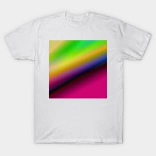 pink green yellow texture abstract art T-Shirt